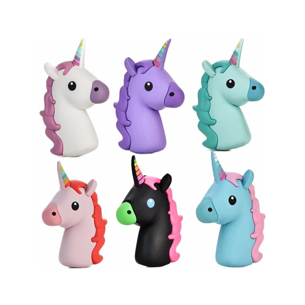 Unicorn Emoji Cartoon PVC Portable Power Bank