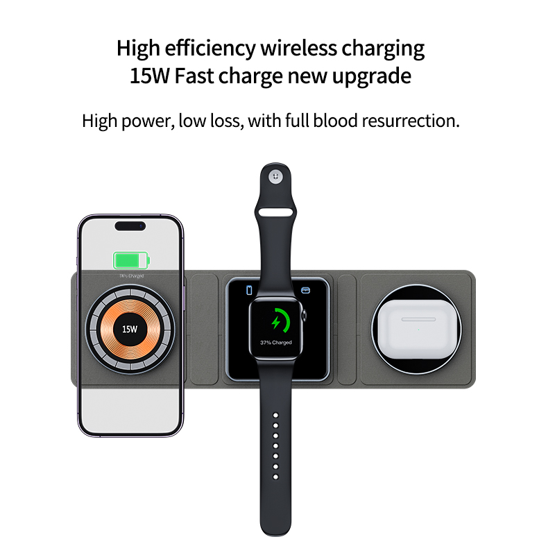 3-in-1 foldable Multifuction Wireless Charger