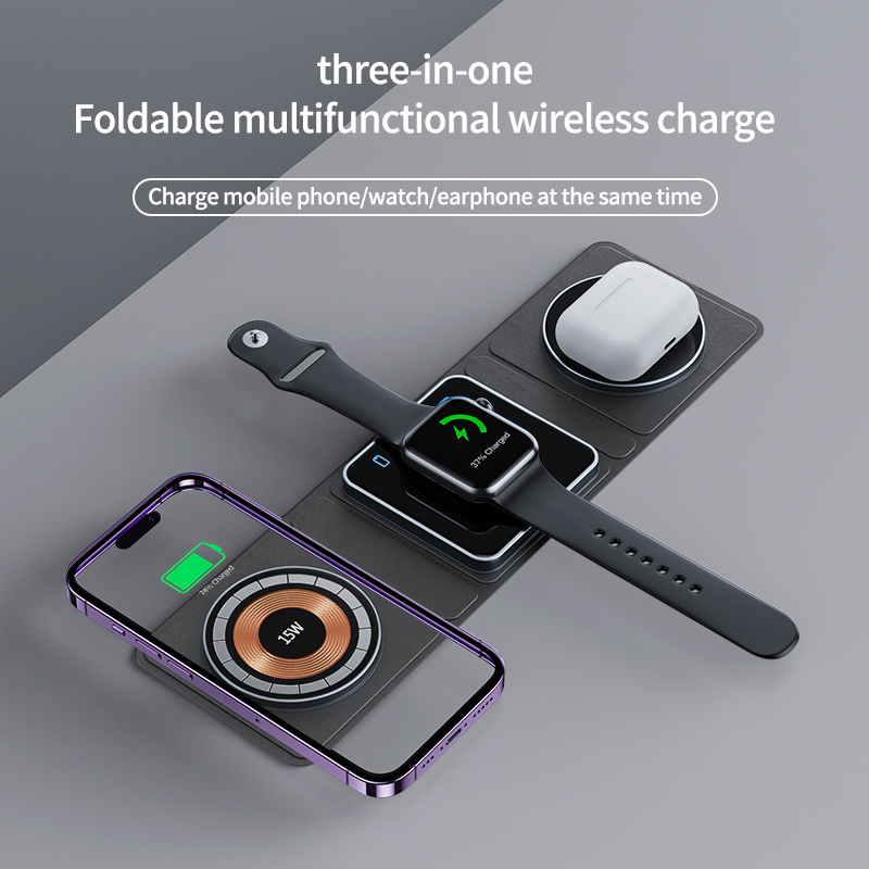3-in-1 foldable Multifuction Wireless Charger